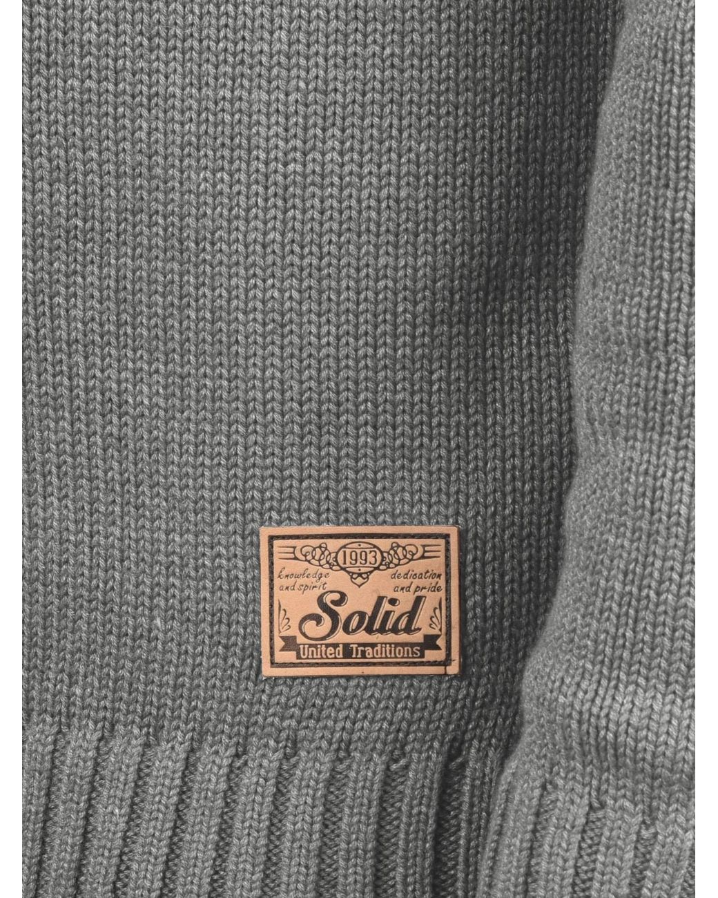 Solid Strickpullover Petro in Gray für Herren