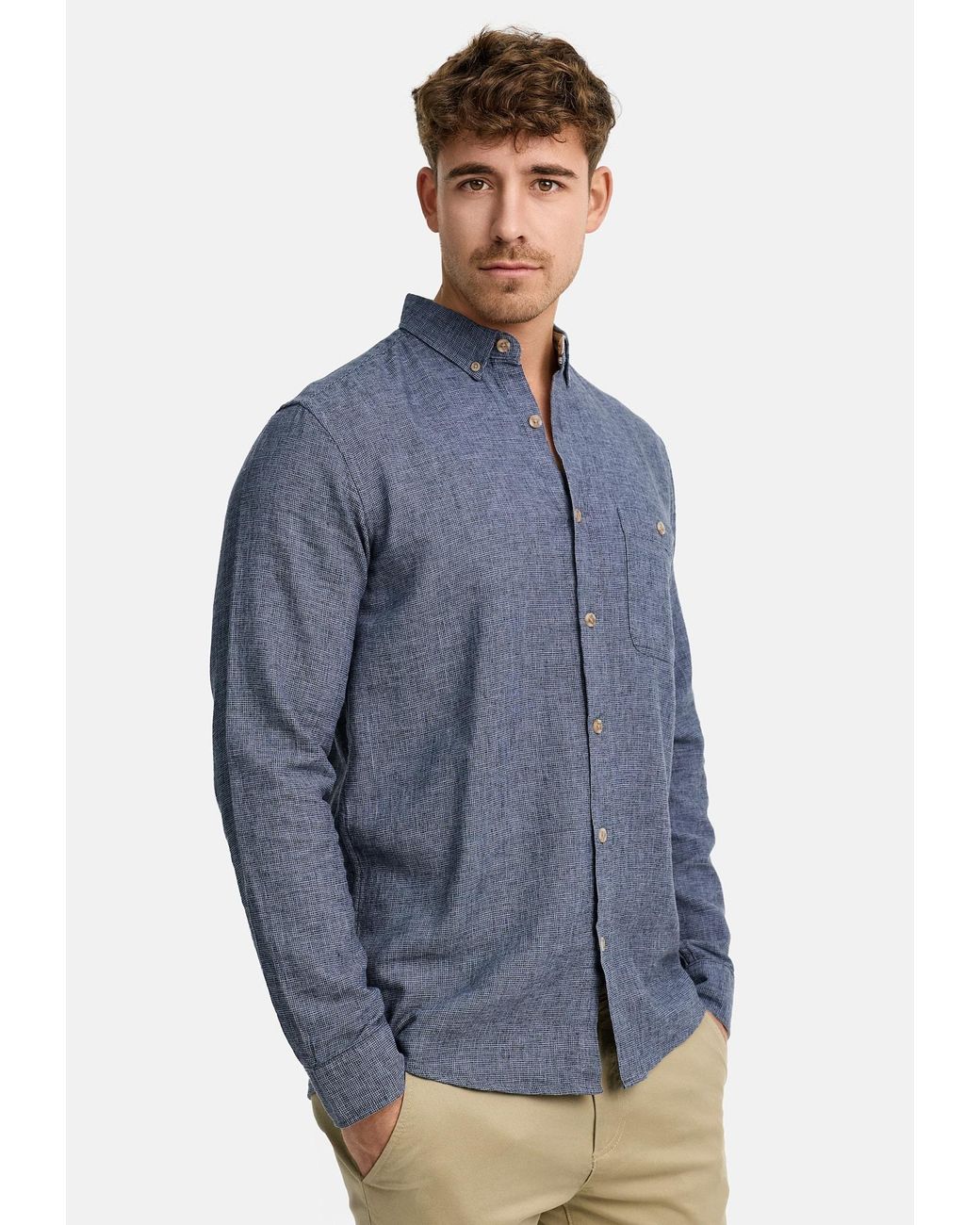INDICODE Hemd in Blue für Herren