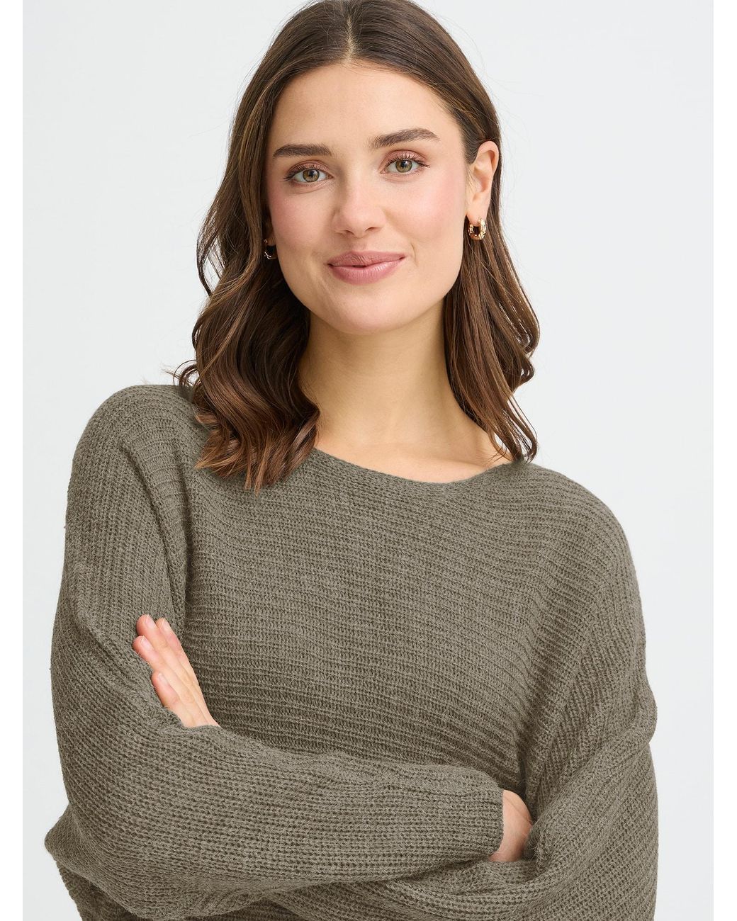 Fransa Gray Pullover Freretta