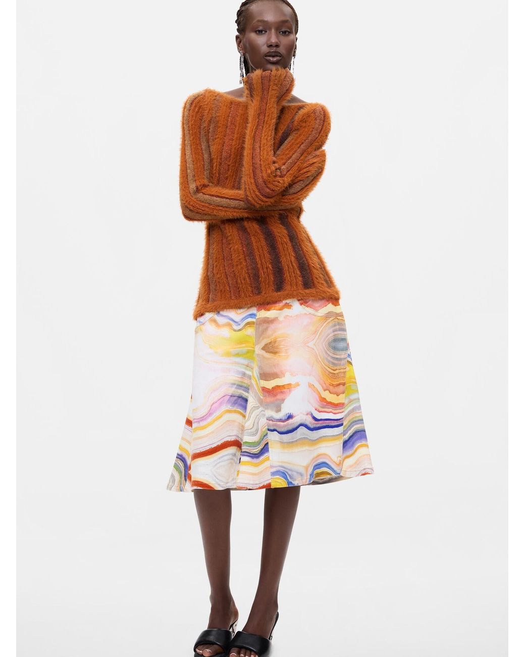 Desigual Brown Pullover