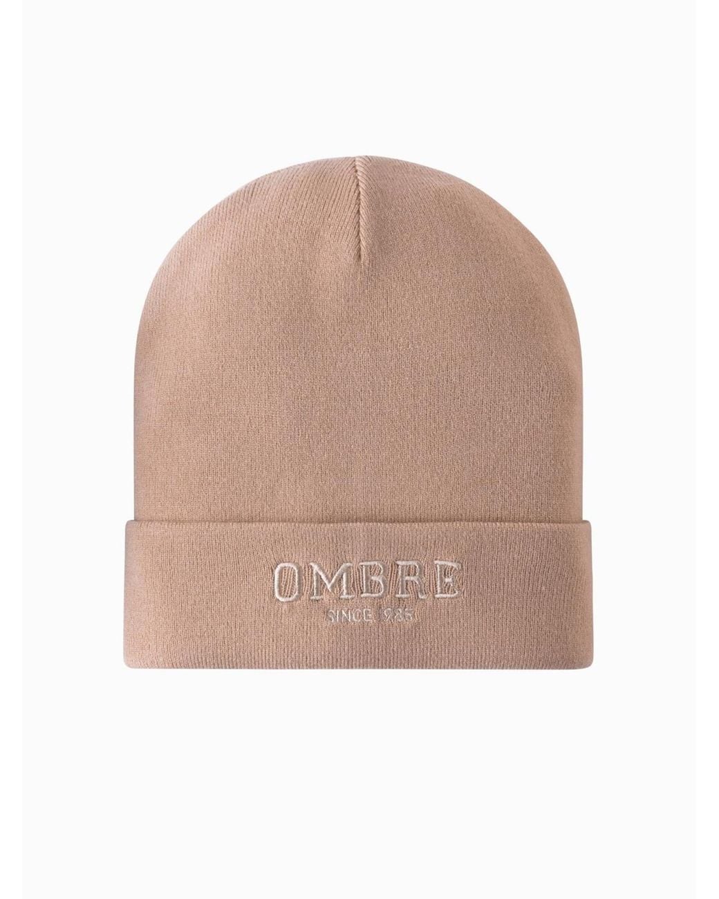 Ombre Mütze Acwh-0120 in Natural für Herren