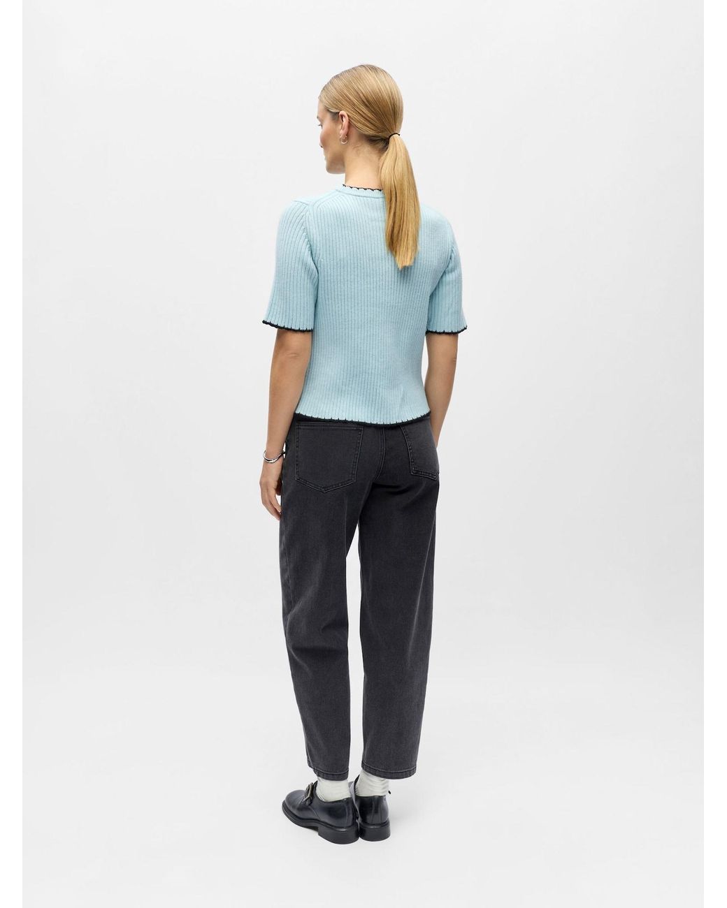 Object Blue Pullover Objelva