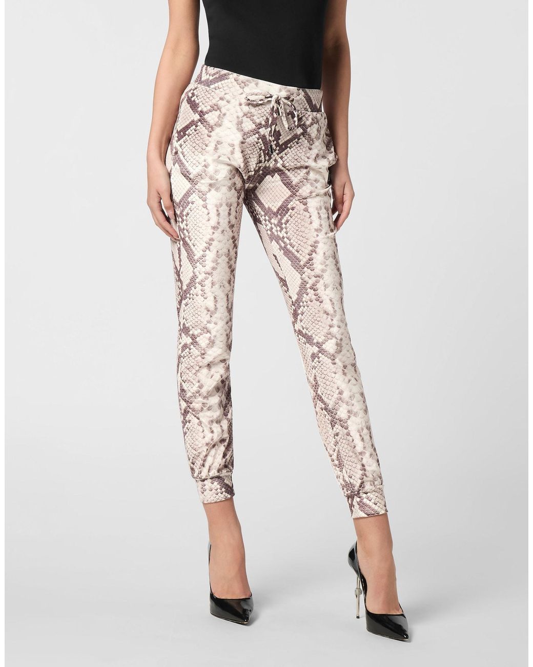 Philipp Plein Natural Jogginghose Python