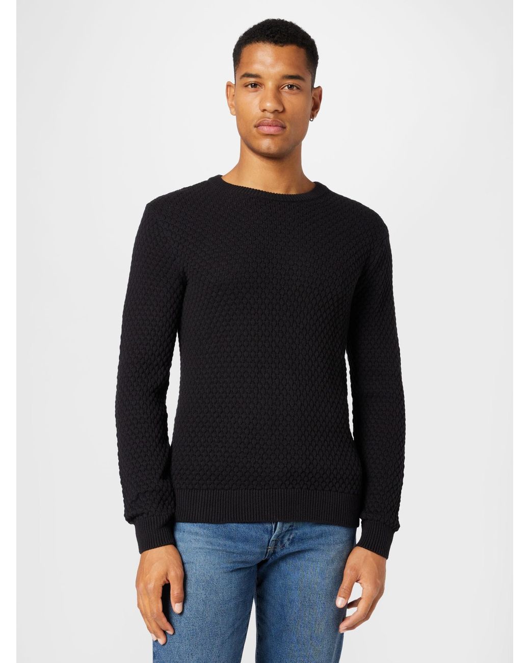 Solid Pullover Clive in Black für Herren