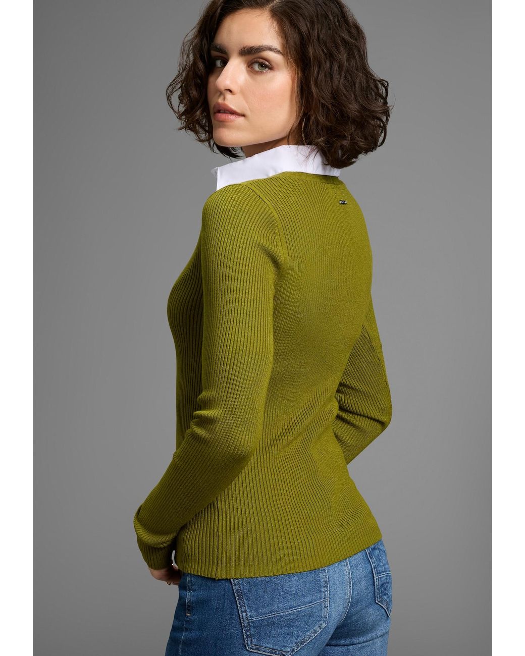 Laura Scott Green Pullover