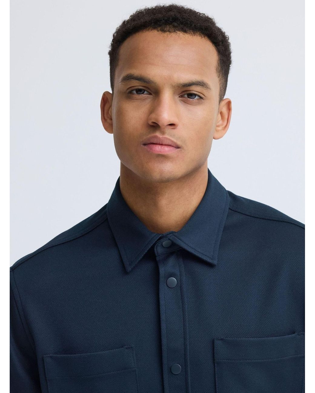 Blend Kurzarmhemd Bhadrian in Blue für Herren