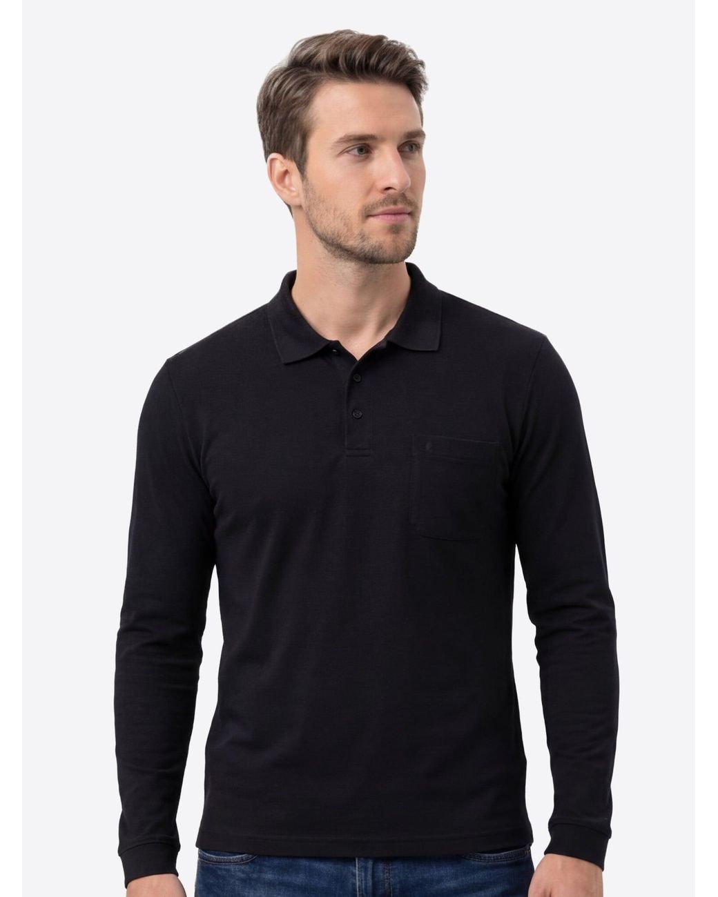 RAGMAN Shirt Basic in Black für Herren