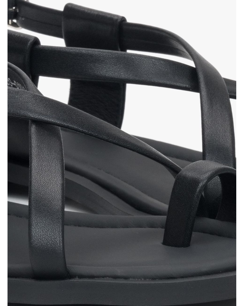 ESTRO Black Sandale 225509-01