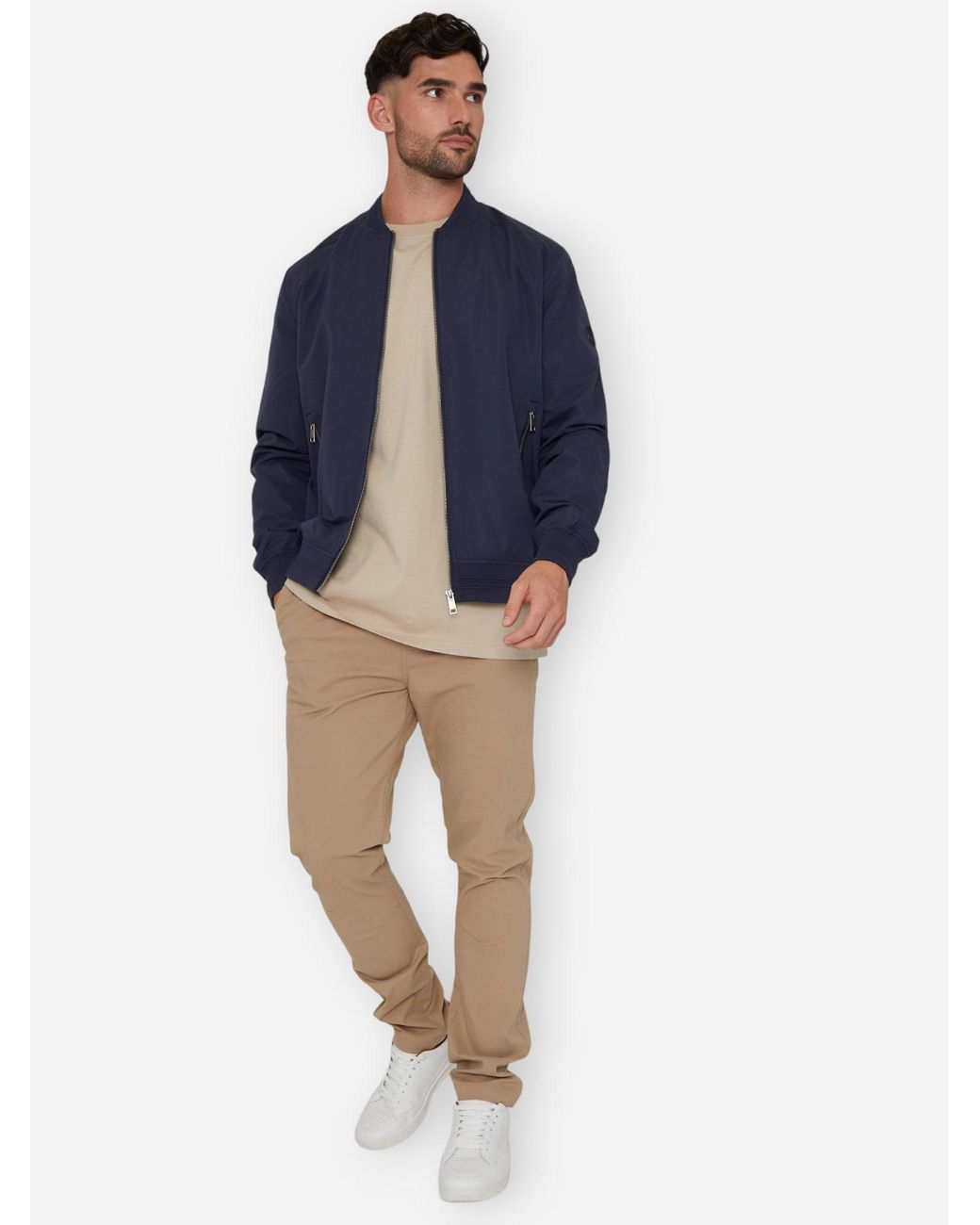 Threadbare Freizeitjacke Predict in Blue für Herren