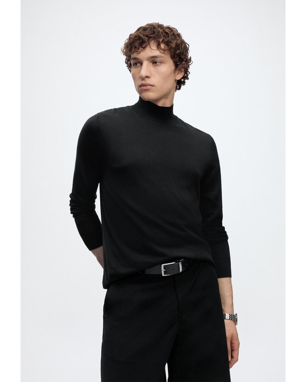 Olymp Pullover in Black für Herren
