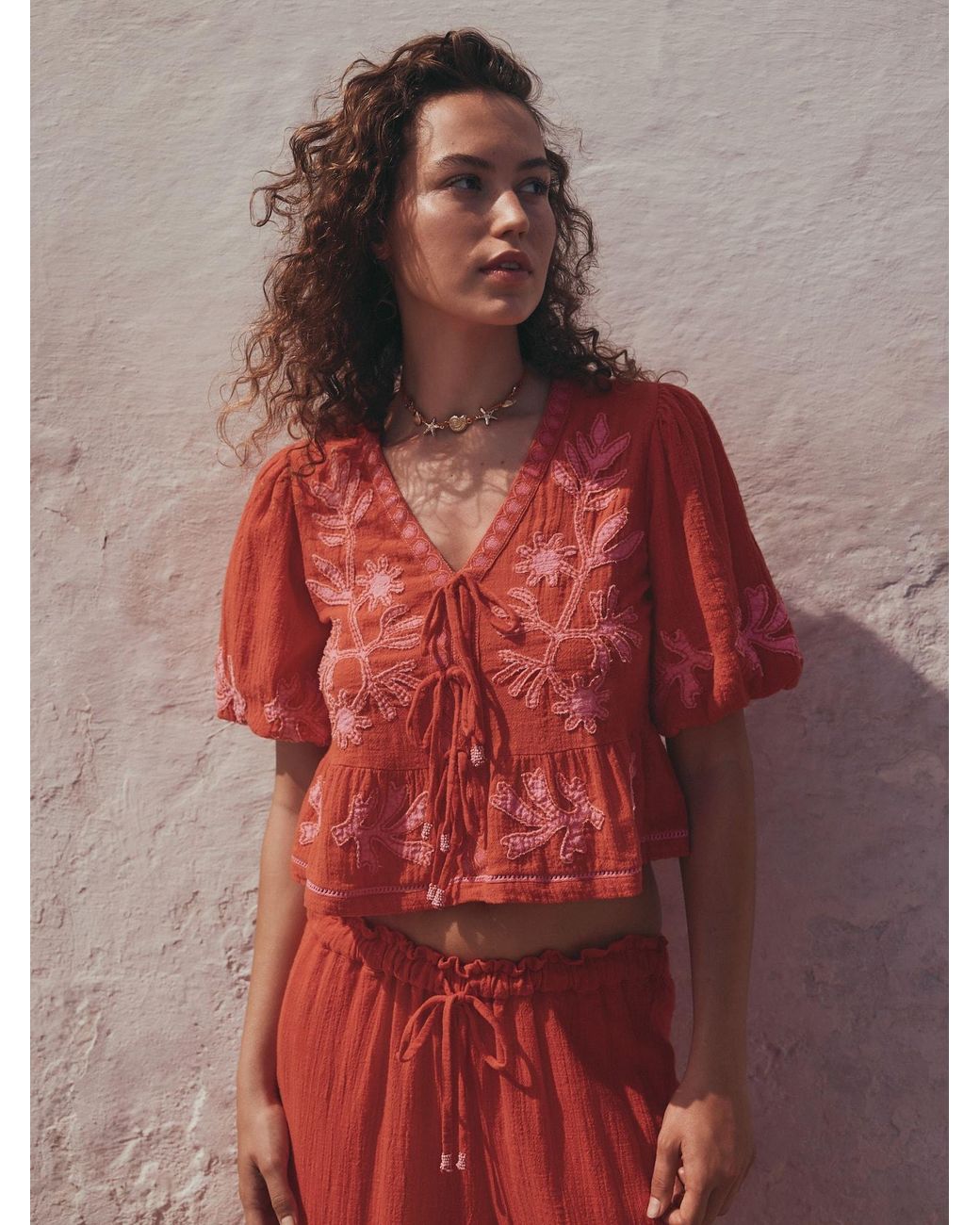 Next Red Bluse
