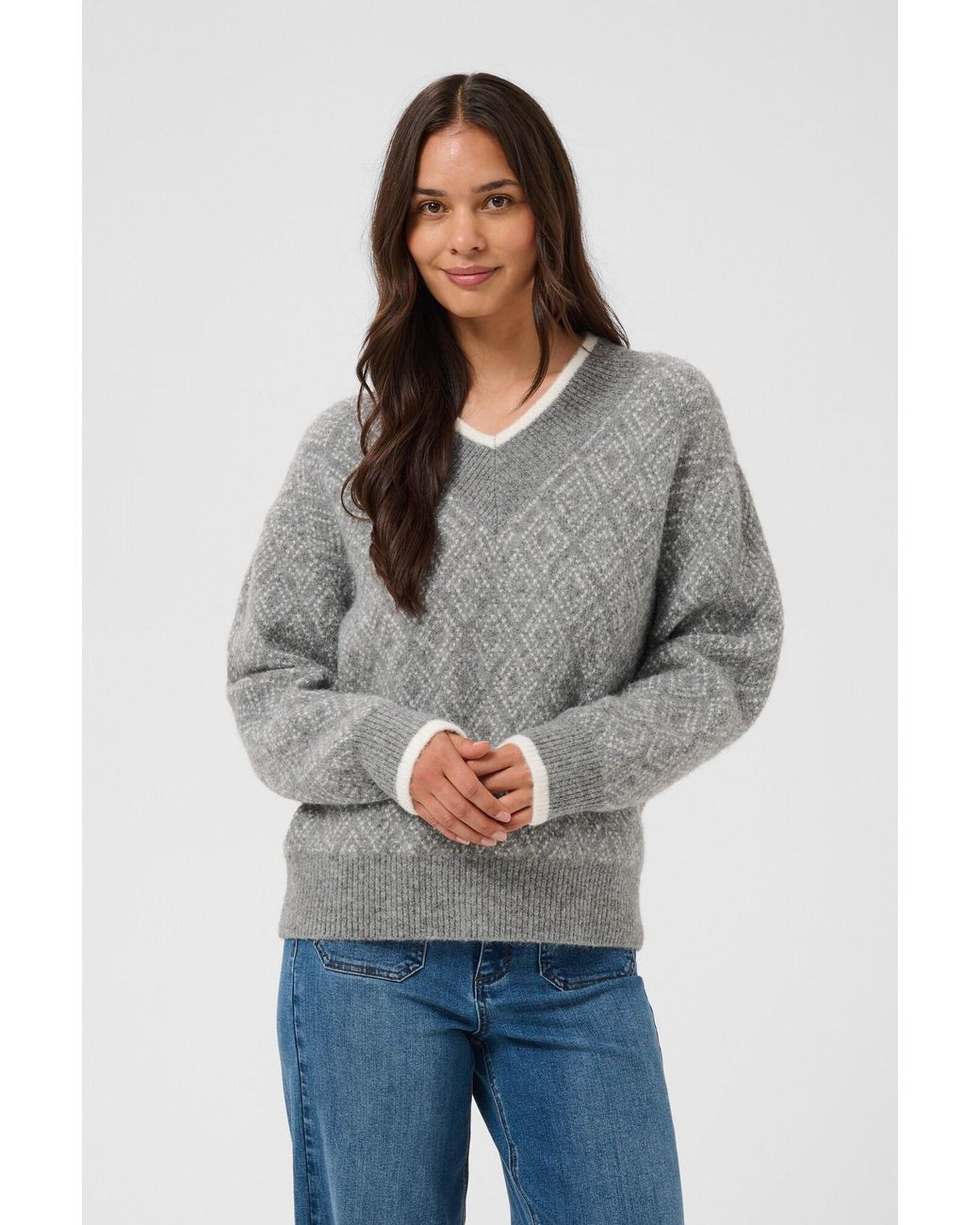 Kaffe Gray Pullover Sirens