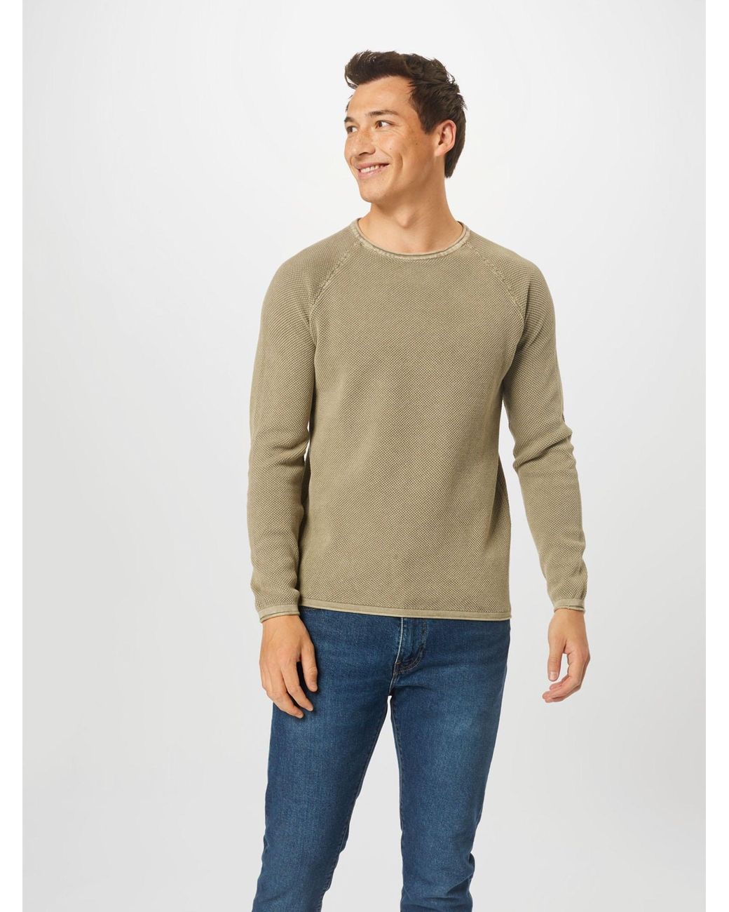 Key Largo Pullover Thomas in Natural für Herren