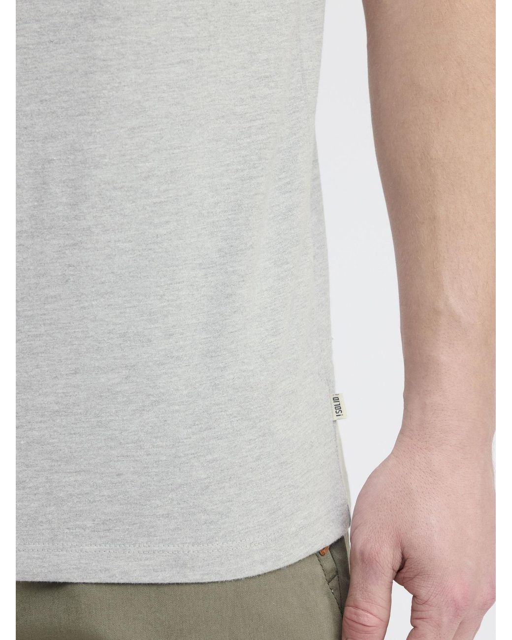 Solid T-Shirt Odit 2Er Pack in Black für Herren