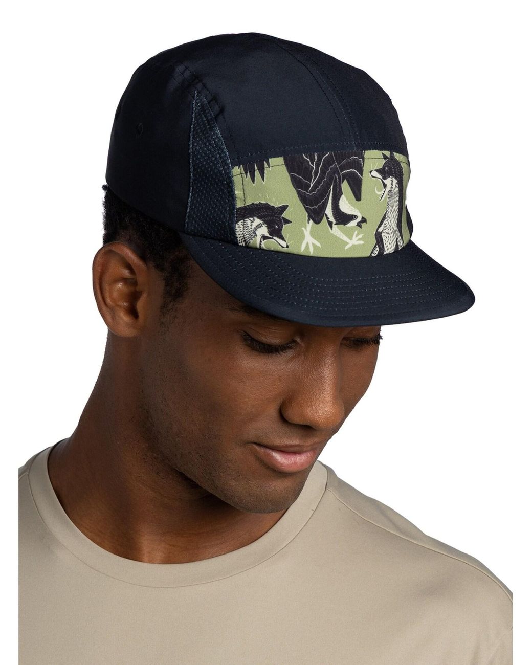 Buff Black Cap 5 Panel Go