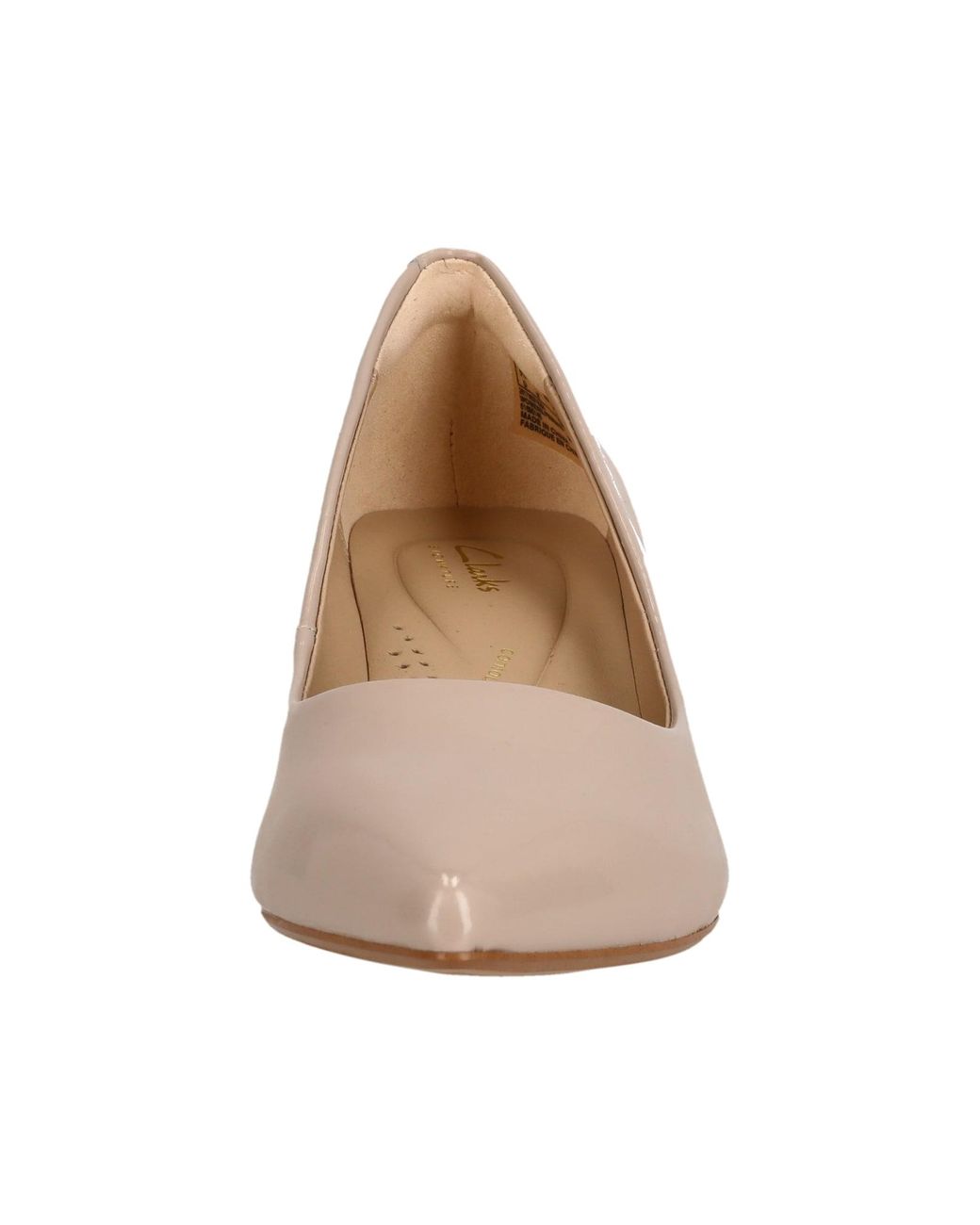 Clarks Natural Violet60 Slipper mit spitzer Form