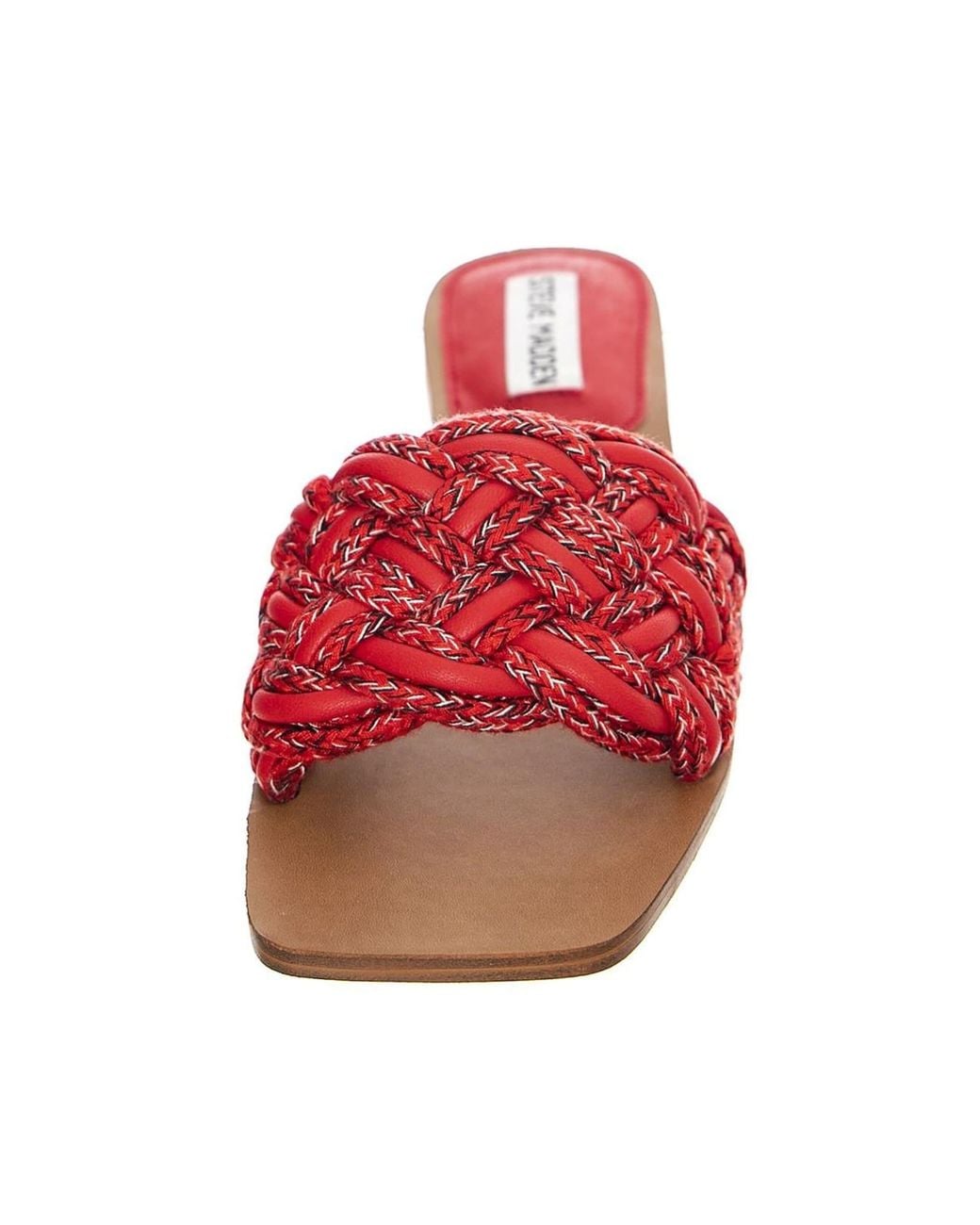 Steve Madden Red Pantolette Nightfall Multi Sandals