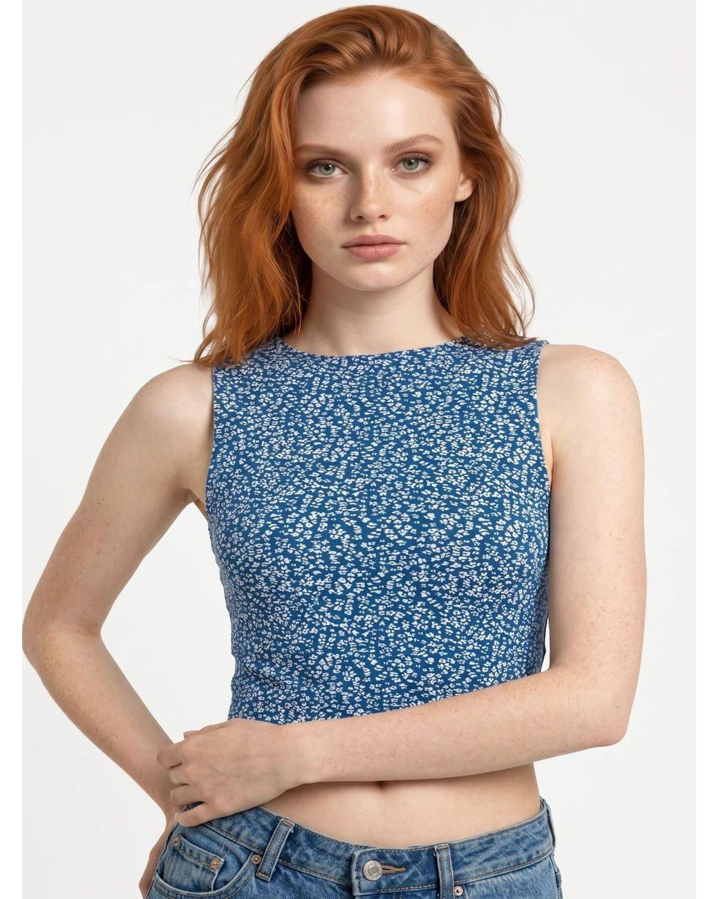 Alexa Dash Blue Bluse