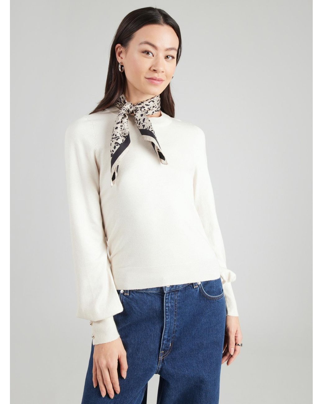 Vero Moda White Pullover Vmhappy