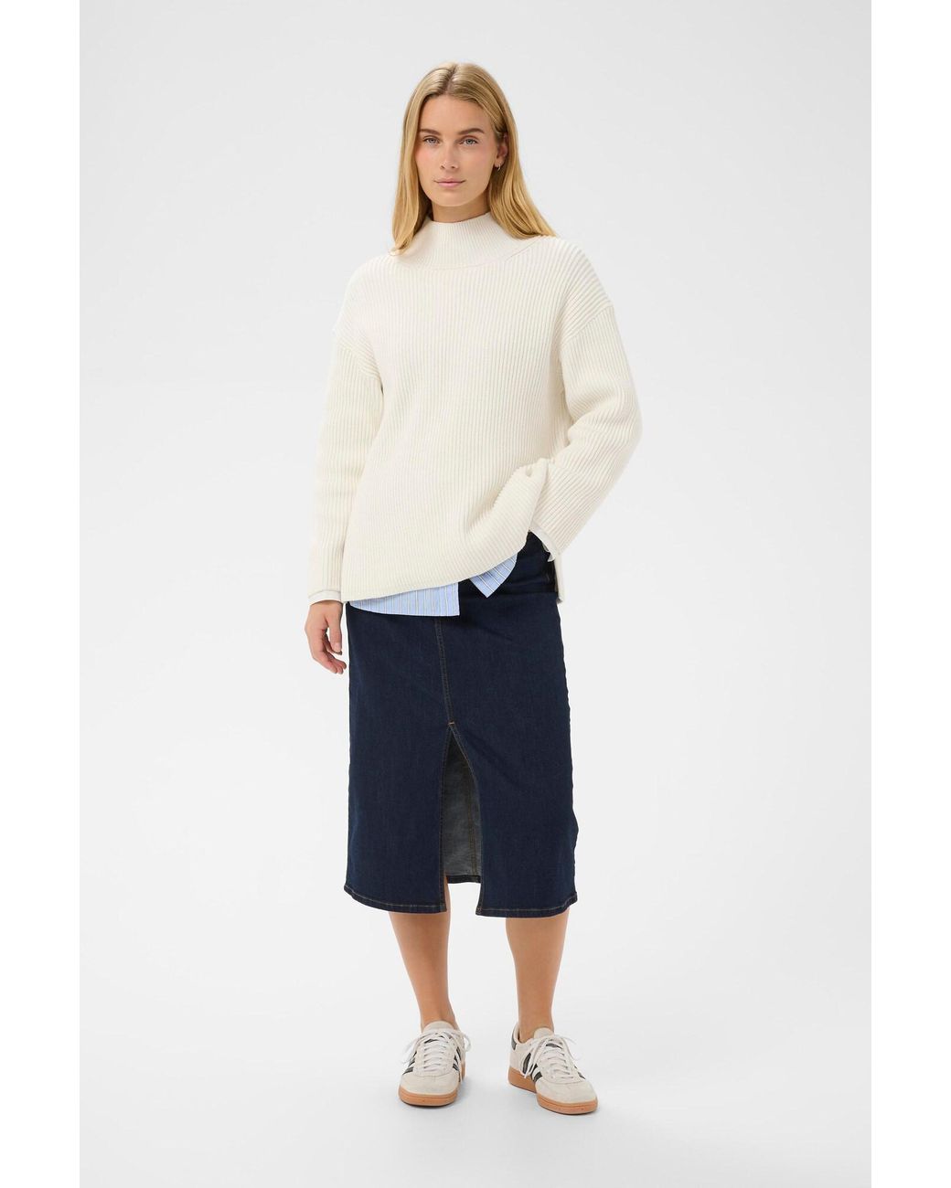 Part Two White Pullover Pwziya
