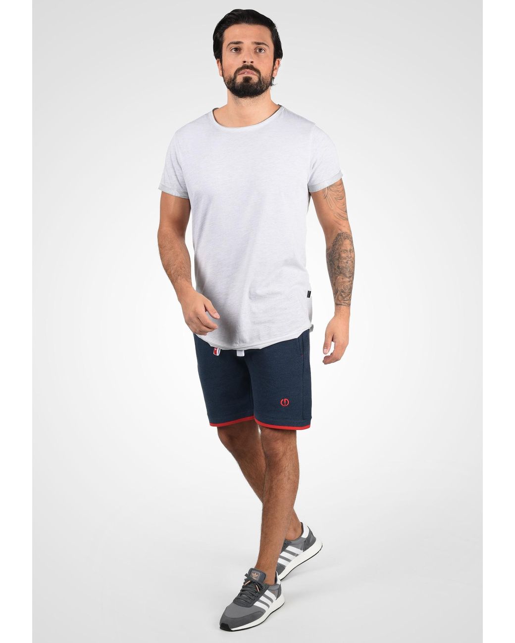 Solid Sweatshorts 'benjamin' in Blue für Herren