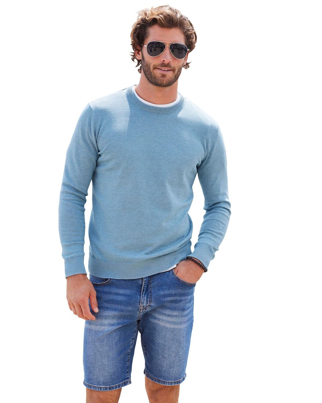 H.i.s. Pullover in Blue für Herren