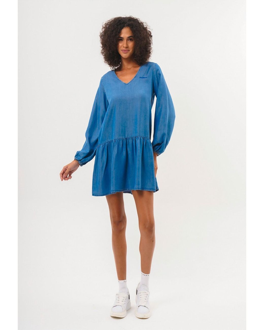 FRESHLIONS Blue Blusenkleid Bonnie