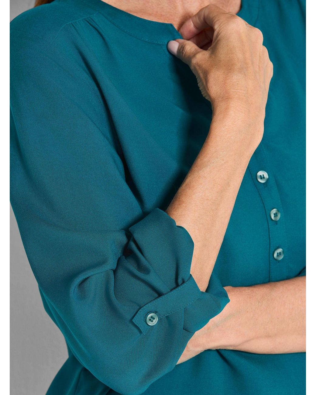 Goldner Blue Bluse