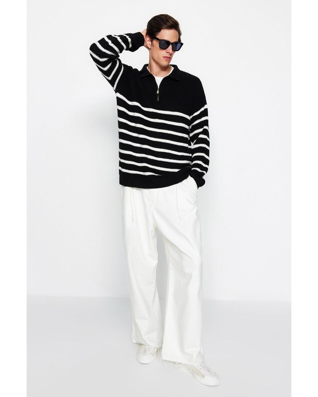 Trendyol Pullover in Black für Herren