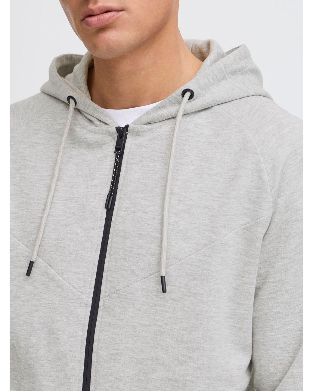 Solid Sweatjacke Gelbert in Gray für Herren