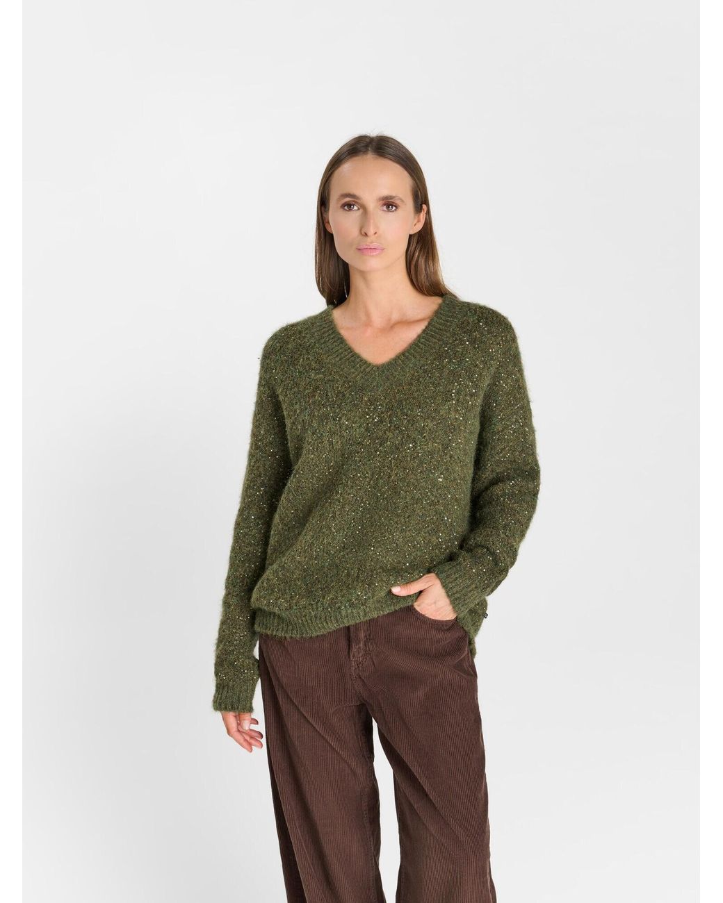 Le Temps Des Cerises Green Pullover Miry