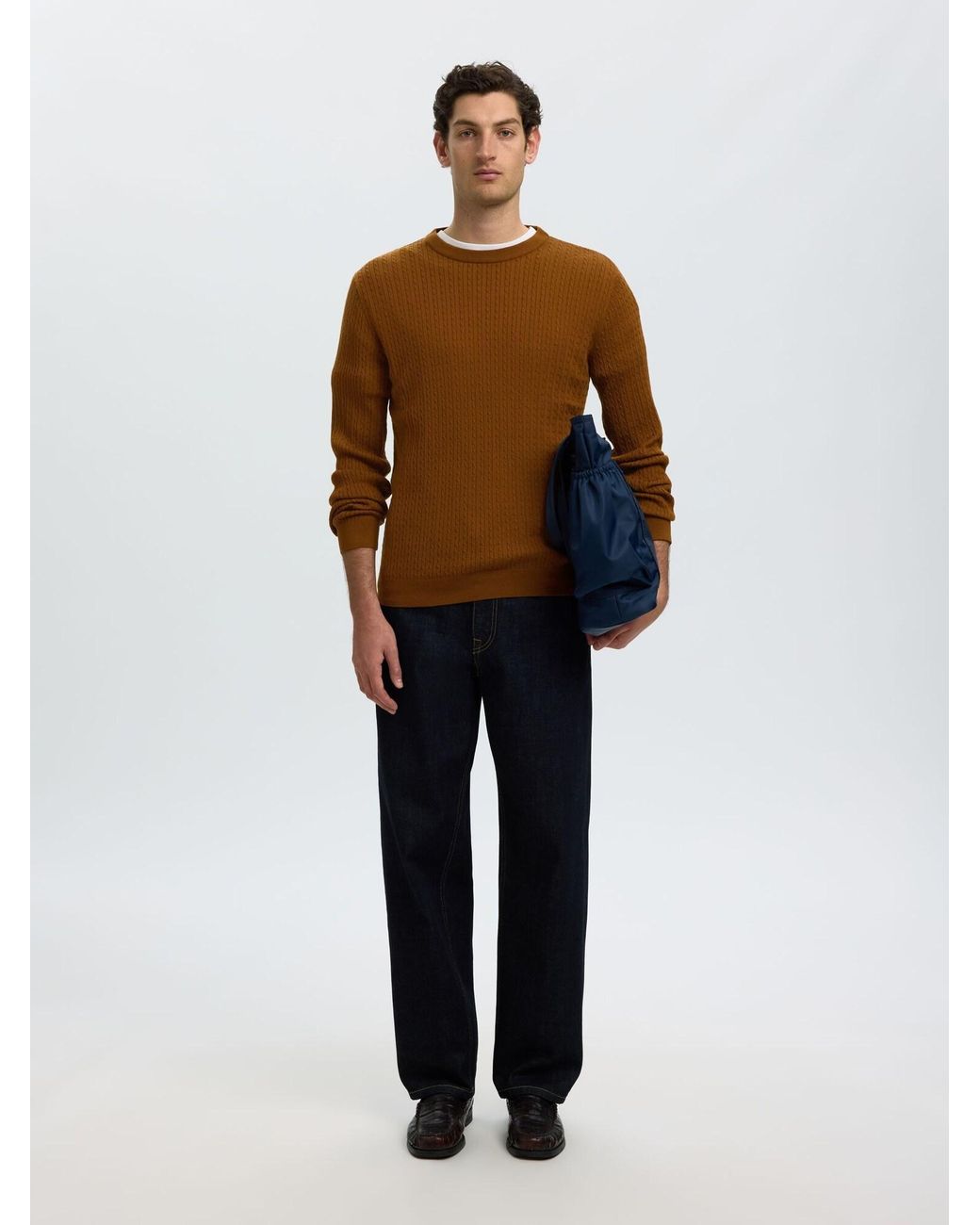 SELECTED Pullover in Brown für Herren