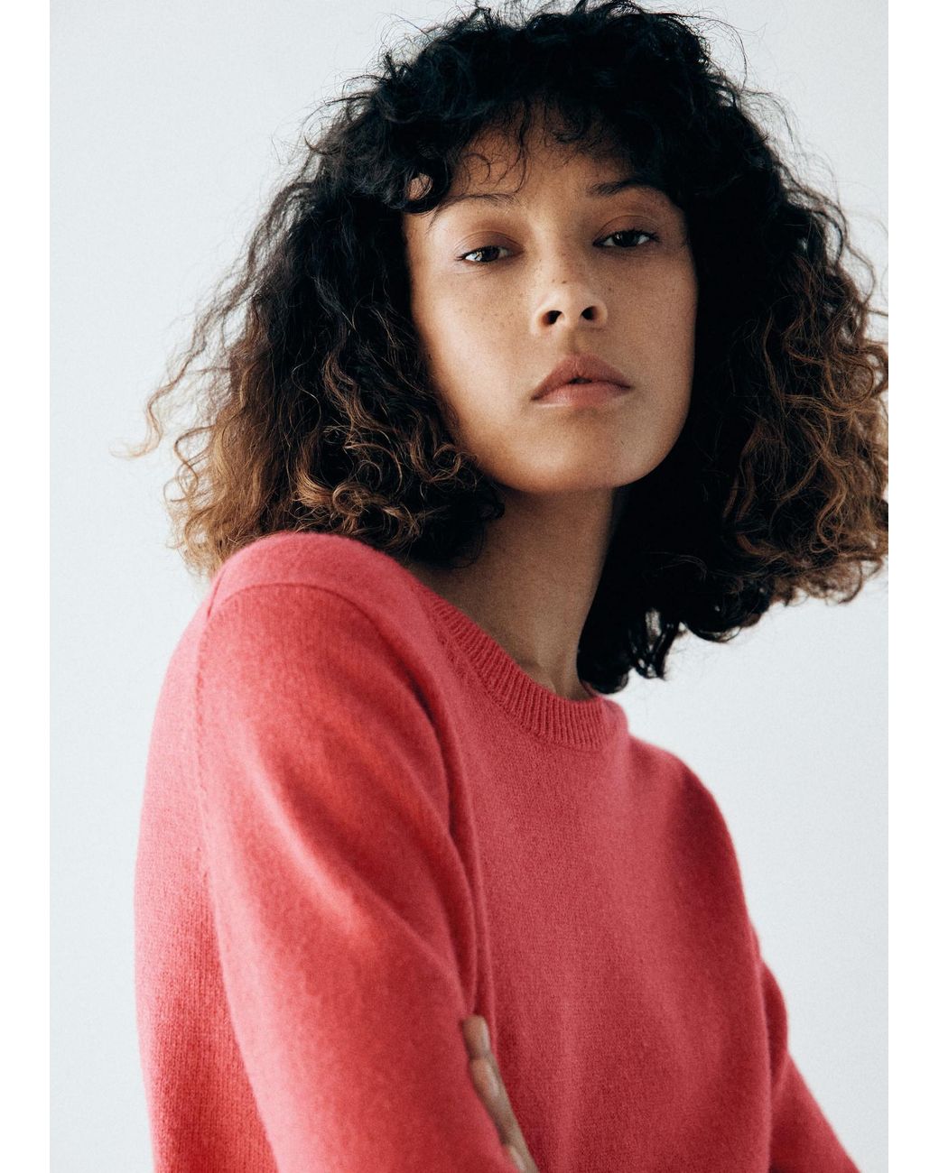 Mango Red Pullover Naranji