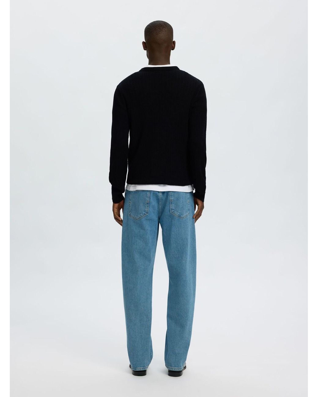 SELECTED Pullover in Black für Herren