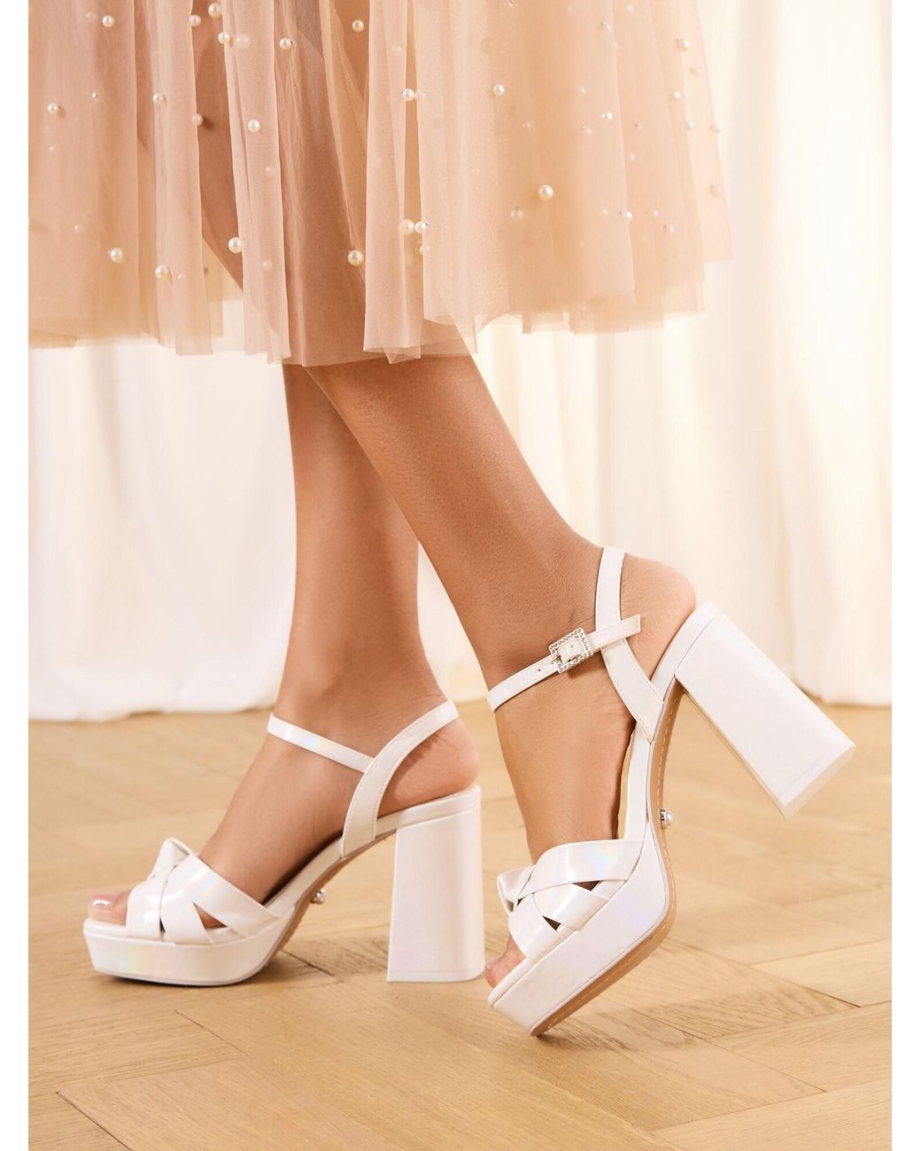 Lipsy White Sandale