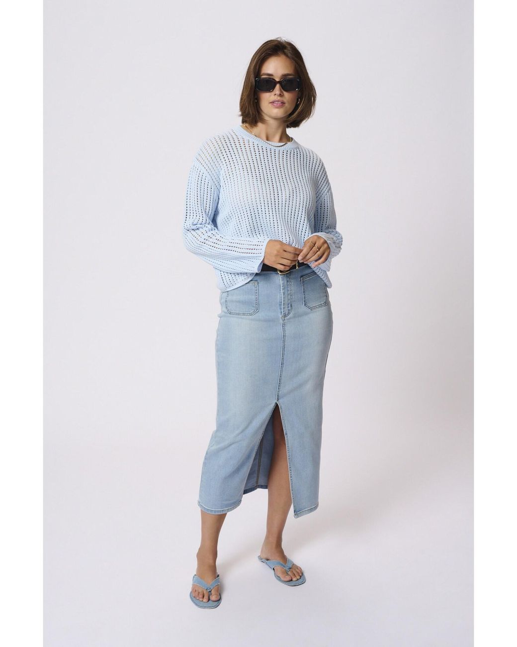 Kaffe Blue Pullover Kasolar