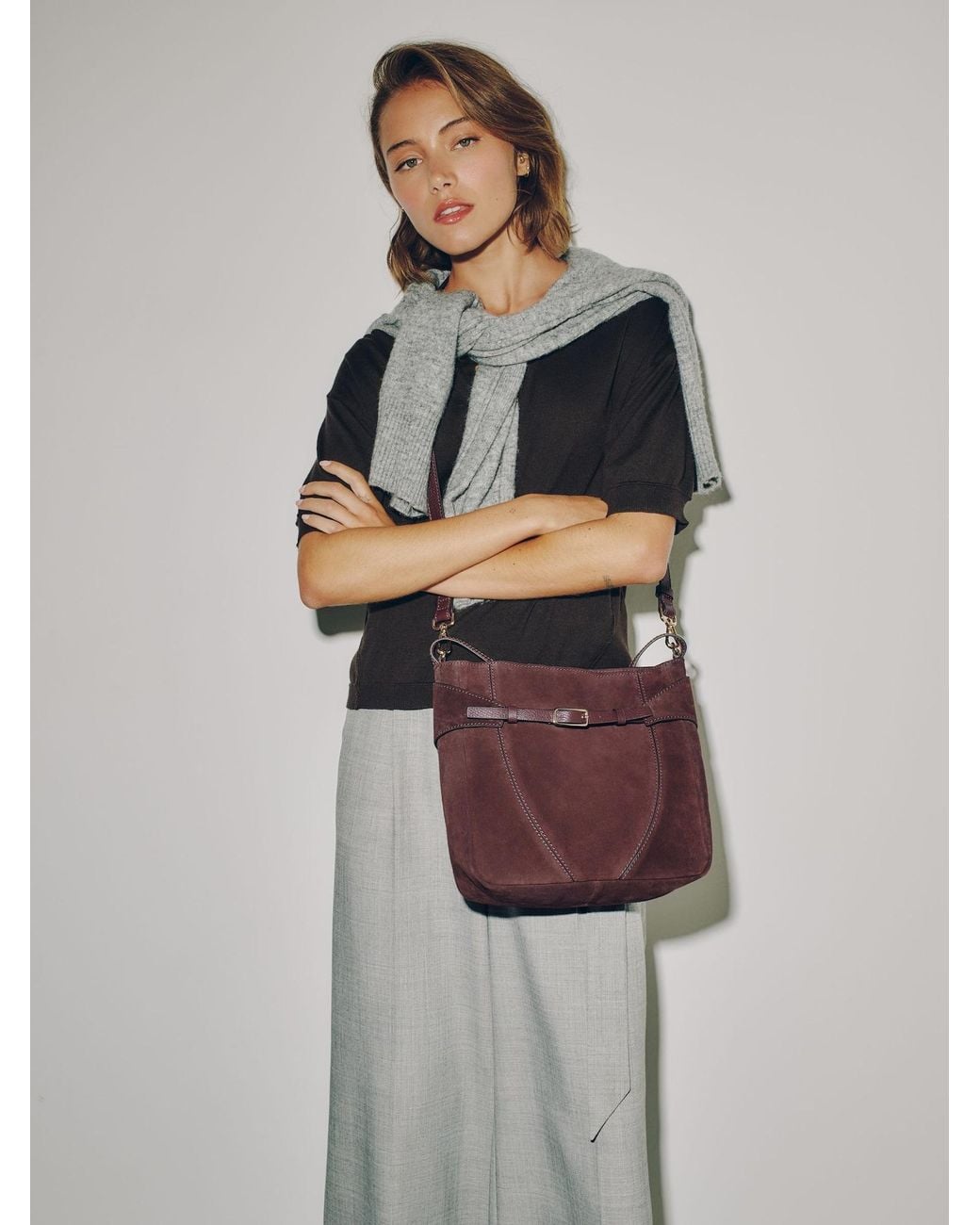 Next Purple Schultertasche