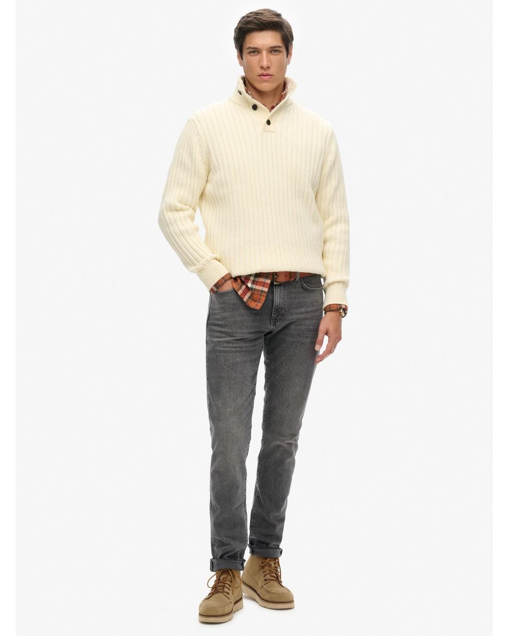 Superdry & Co Pullover in Natural für Herren