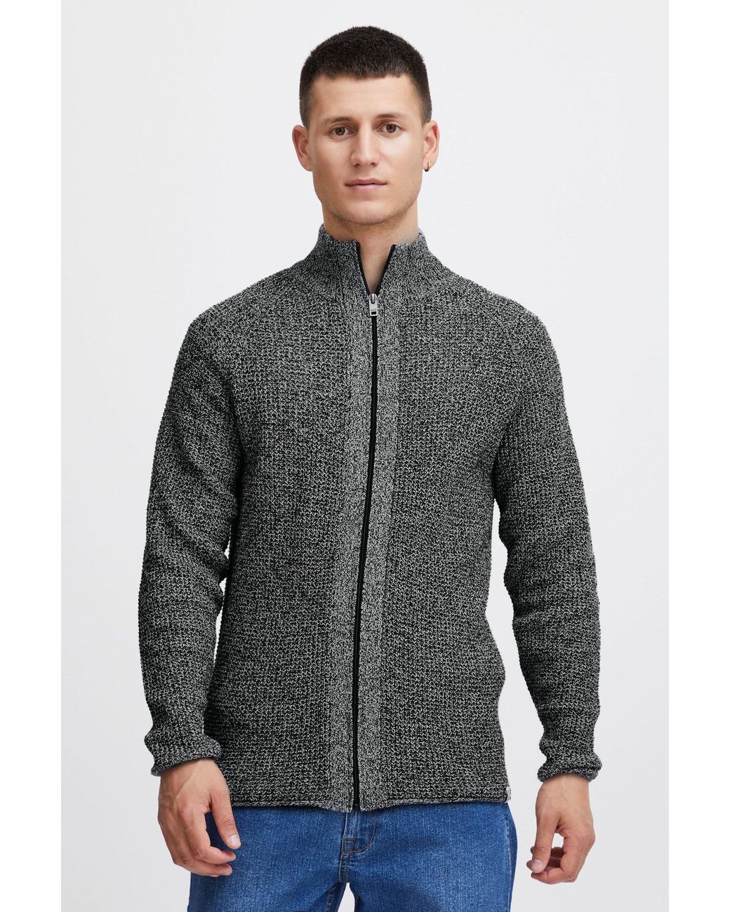 Solid Strickjacke Kotcha in Gray für Herren