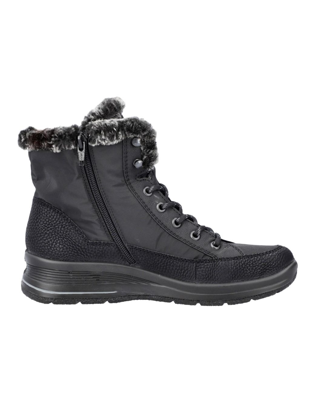 Rieker Black Schnürstiefelette