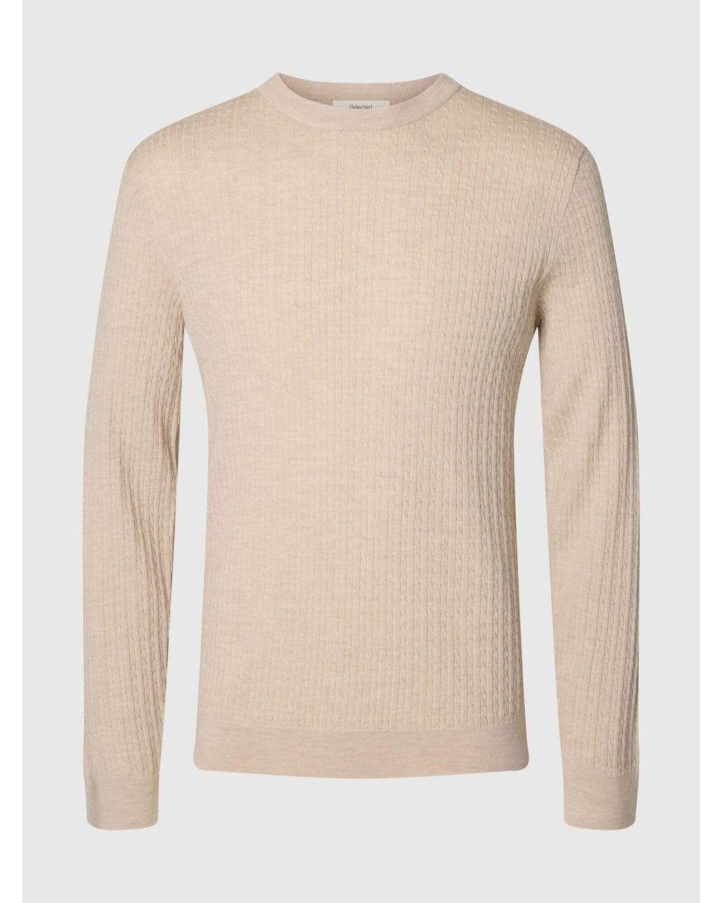 SELECTED Pullover in Natural für Herren