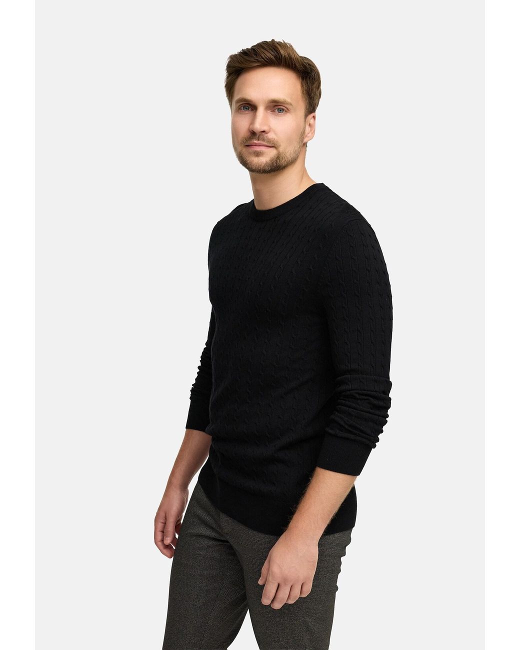 JEFF Pullover Camden in Black für Herren