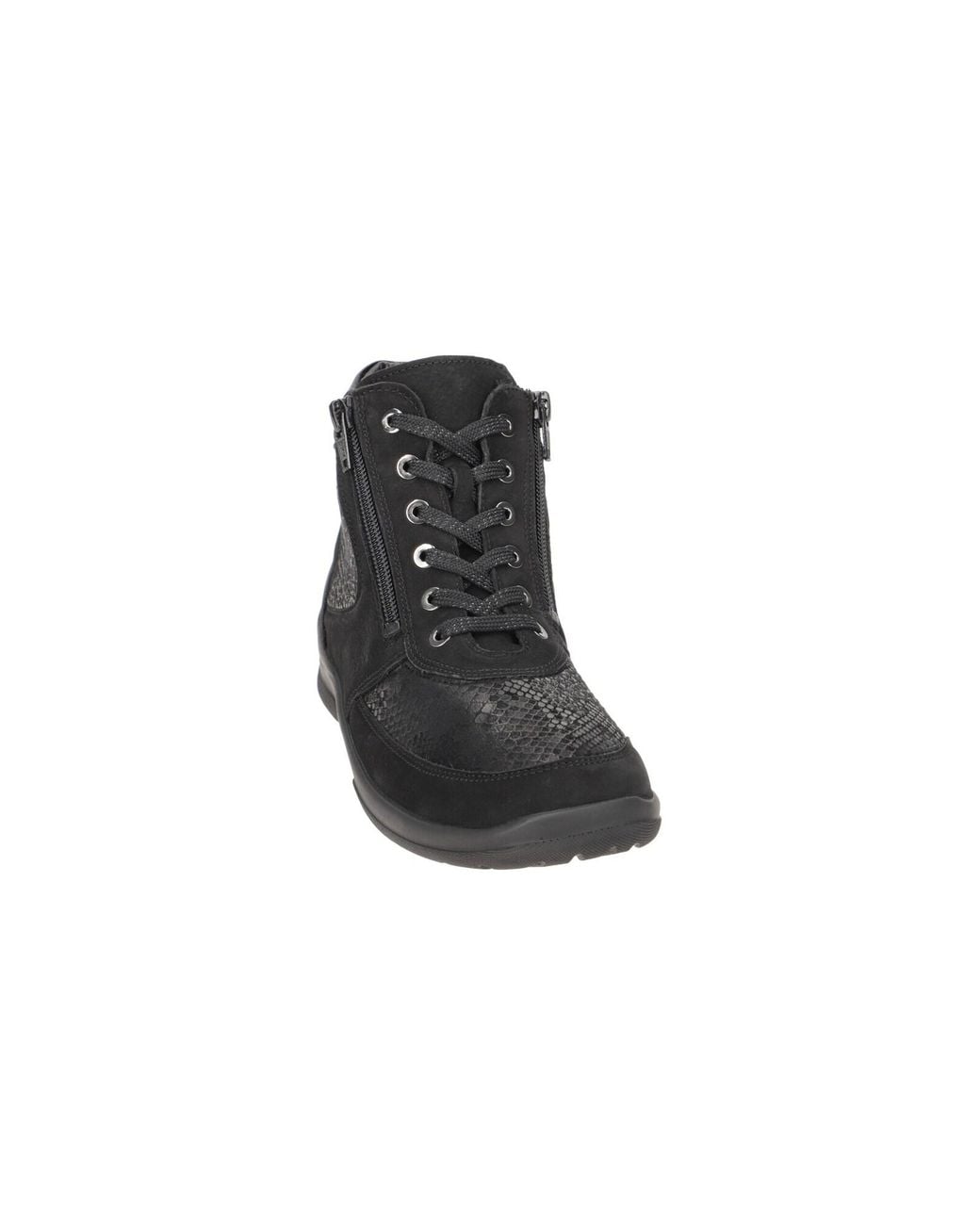 Waldläufer Black Boots Hesna Stiefelette Orthotritt H-Weite