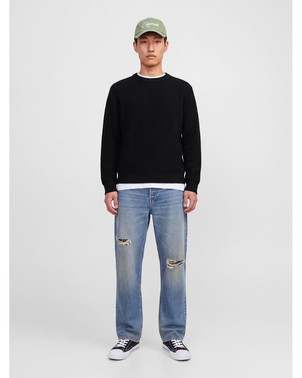 Jack & Jones Pullover Jjsage in Black für Herren