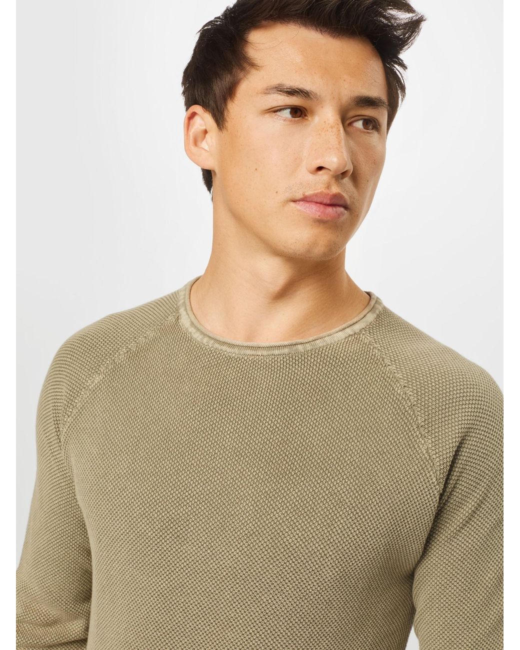Key Largo Pullover Thomas in Natural für Herren