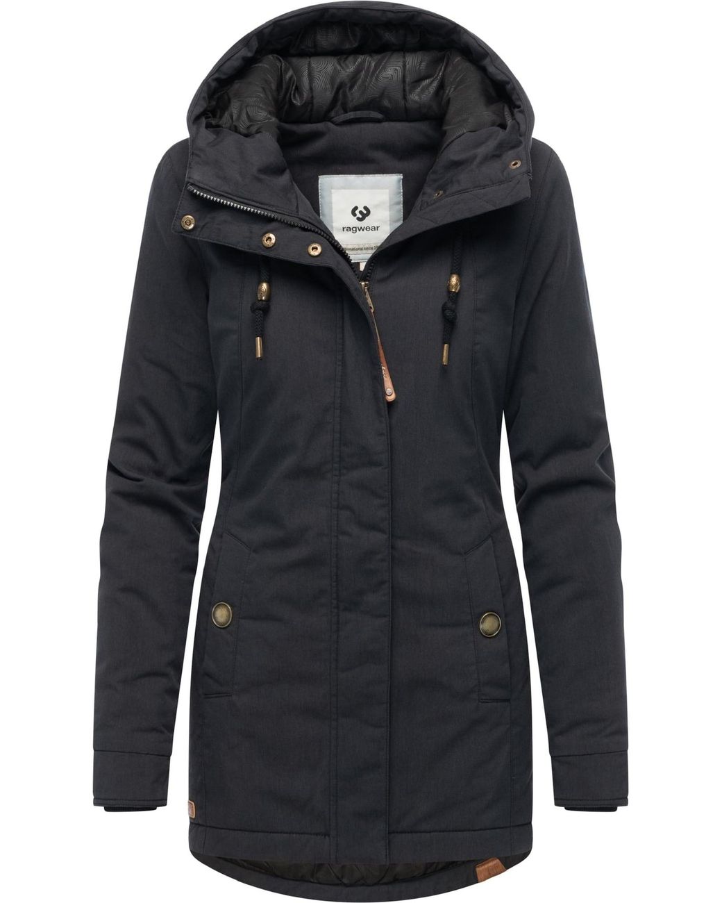 Ragwear Black Parka Monadena