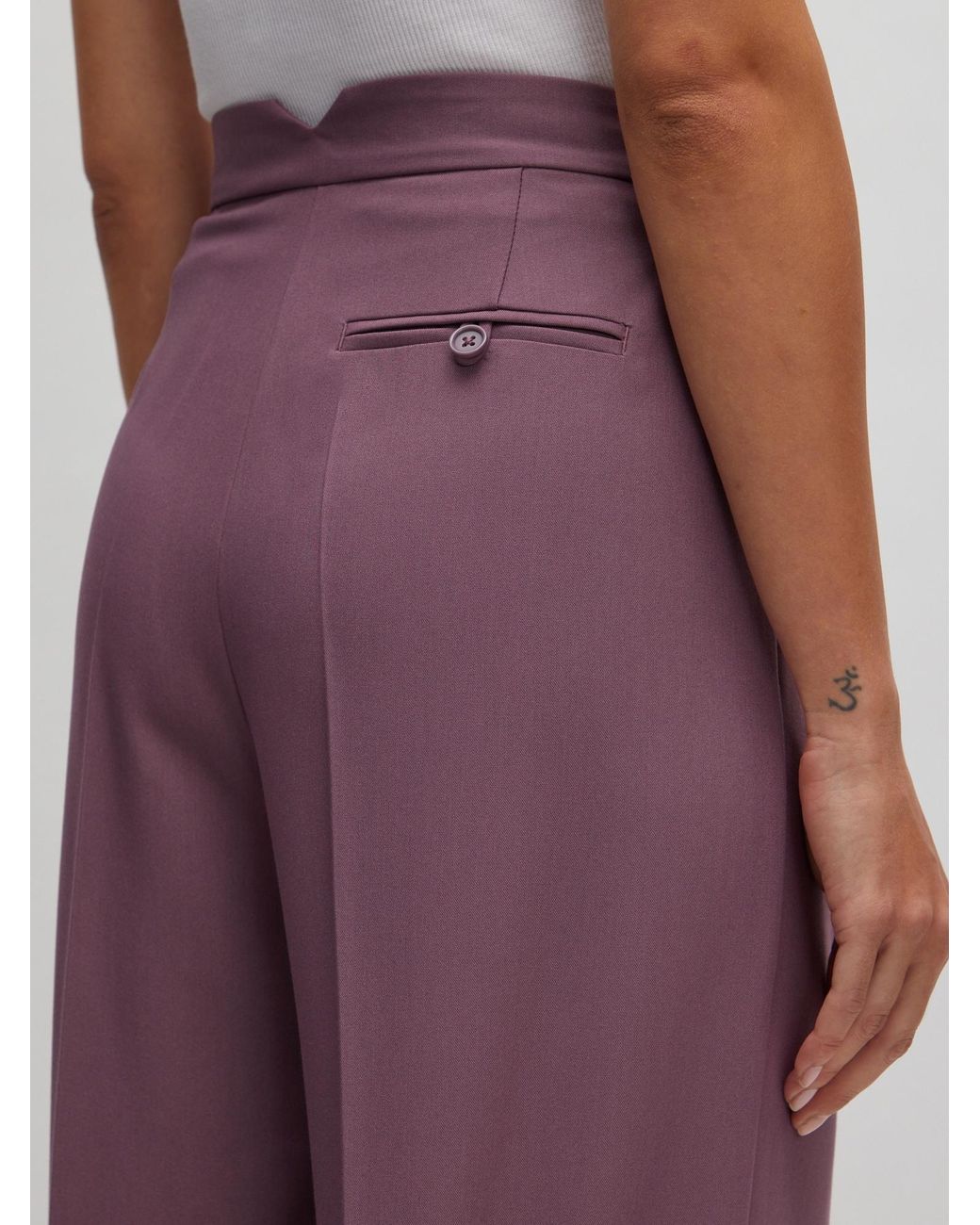 EDITED Purple Bügelfaltenhose 'Elna' (Grs)