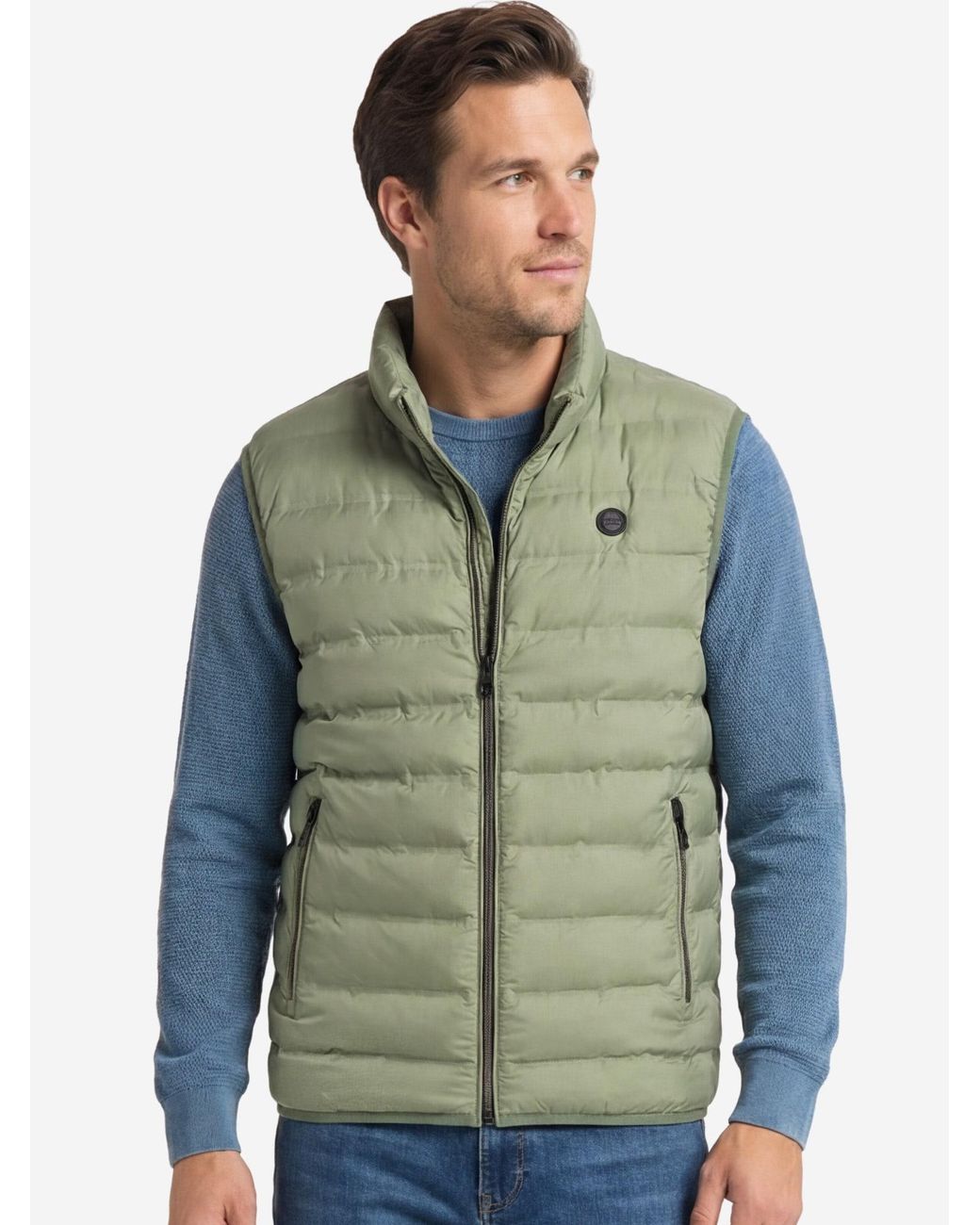 Redmond Weste Basic in Green für Herren