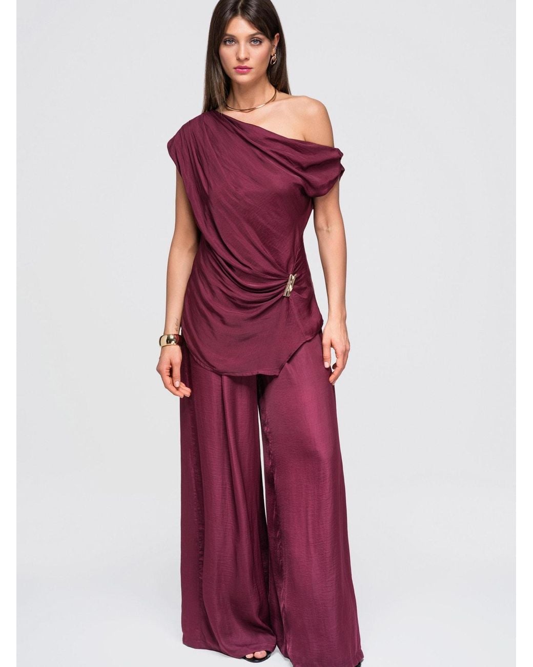 Ombre Purple Bluse