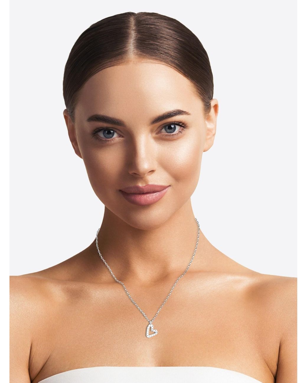 Sofia Milani White Kette Heart